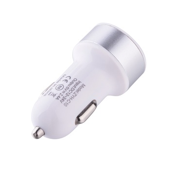 Incarcator auto Dual USB Devia Smart, Alb, 2.4A Incarcator auto Dual USB Devia Smart, Alb, 2.4A