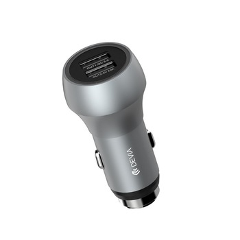 Incarcator Auto Devia Qualcomm Dual USB, 3.0A, (Hammer) Negru Incarcator Auto Devia Qualcomm Dual USB, 3.0A, (Hammer) Negru