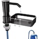 Dozator Incorporabil detergent, cu suport burete vase si accesorii, negru