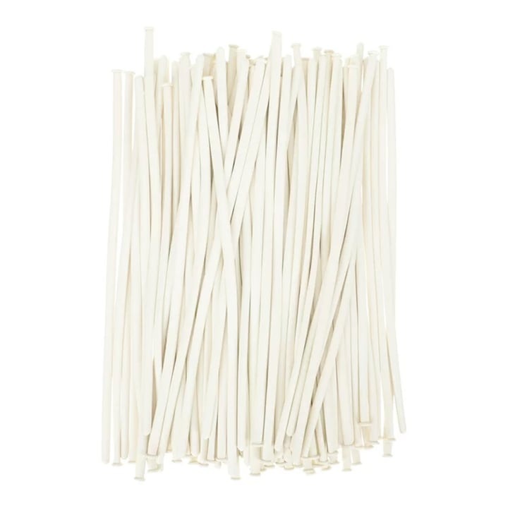 Комплект от 100 балона, WELUOT, магически балони, плътен латекс, бял, 130 см