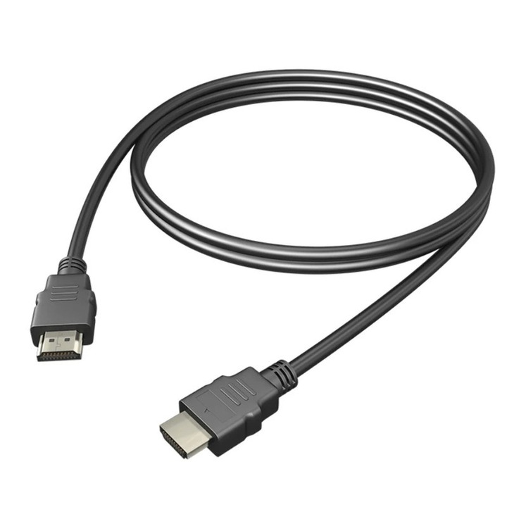 HDMI кабел, WELUOT, 1 м, 4K, сребрист/черен