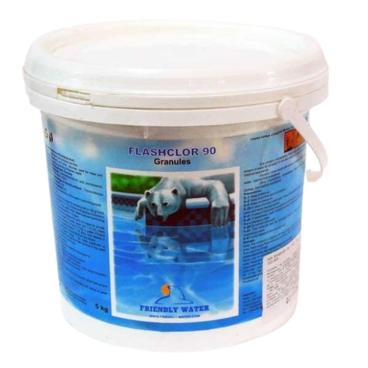 Флашхлор 90 Friendly Water, бавен хлор на гранули, 5 кг