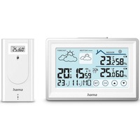 Statie Meteo Hama Bahamas, cu Senzor Exterior, alarma, clima camera, radio, alb