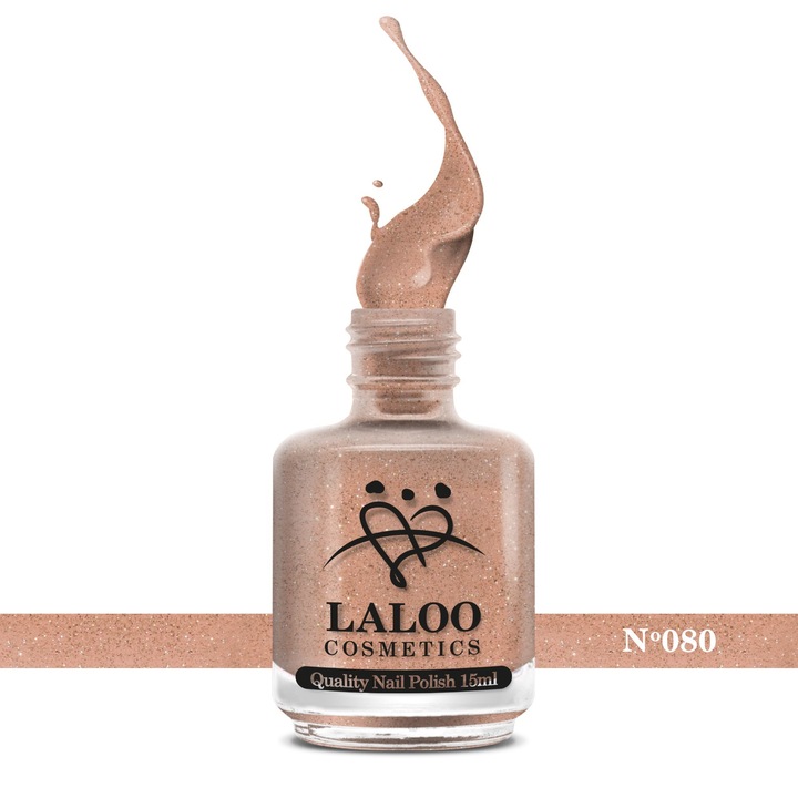 Лак за нокти No.080 Rose Gold Laloo 15мл