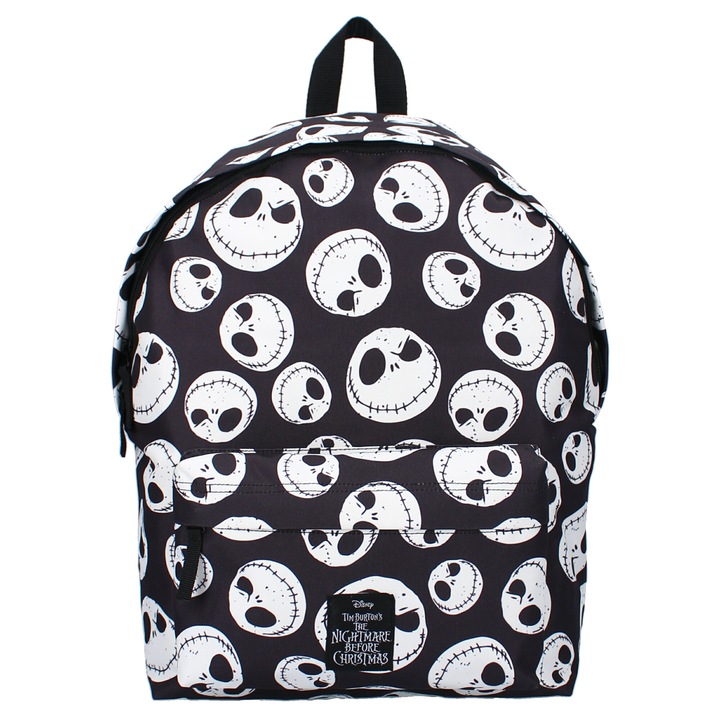 Rucsac Nightmare Before Christmas, Vadobag, negru/alb, 43x30x14 cm