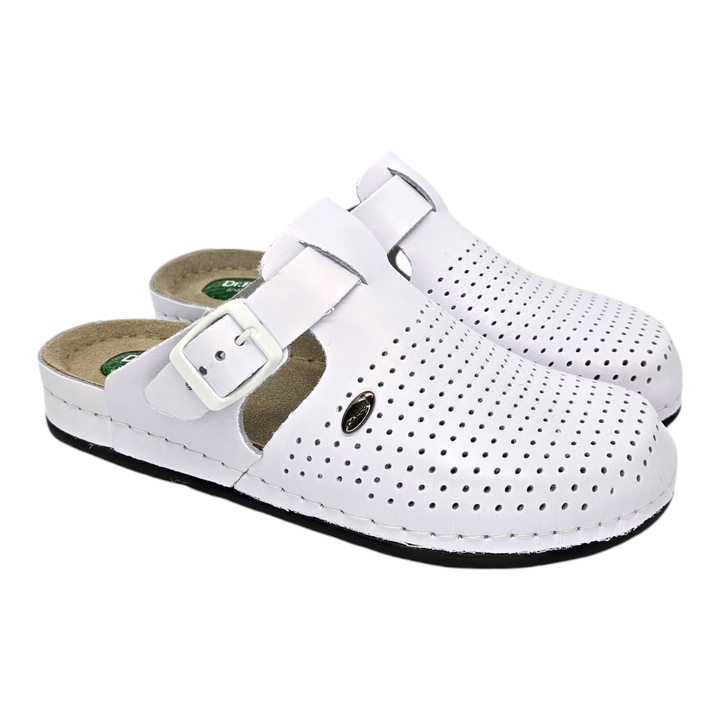 Saboti medicali Dr Feet 1014 alb dama, Alb, 36
