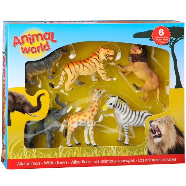 Set 6 figurine, animale salbatice