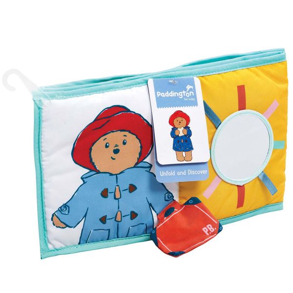 Carticica pentru bebelusi Paddington, pentru dezvoltare senzoriala, 72 x 14.5 cm