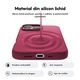 Husa CASEY STUDIOS™ compatibila cu iPhone 16 Pro Max, Soft Silicone Premium, Microfibra in Interior, Burgundy, de Protectie, Ultra Slim, pentru Incarcare Wireless, Margini Ridicate de Protectia Ecranului si a Camerelor