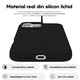 Калъф CASEY STUDIOS™ съвместим с Apple 16 Pro Max, мек силикон Premium, микрофибърна вътрешна част, черен, защитен, ултра тънък, за безжично зареждане