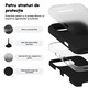 Husa CASEY STUDIOS™ compatibila cu iPhone 16 Pro Max, Soft Silicone Premium, Microfibra in Interior, Negru, de Protectie, Ultra Slim, pentru Incarcare Wireless, Margini Ridicate de Protectia Ecranului si a Camerelor