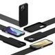 Husa CASEY STUDIOS™ compatibila cu iPhone 16 Pro Max, Soft Silicone Premium, Microfibra in Interior, Negru, de Protectie, Ultra Slim, pentru Incarcare Wireless, Margini Ridicate de Protectia Ecranului si a Camerelor