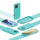 Husa CASEY STUDIOS™ compatibila cu iPhone 16 Pro Max, Soft Silicone Premium, Microfibra in Interior, Turcoaz, de Protectie, Ultra Slim, pentru Incarcare Wireless, Margini Ridicate de Protectia Ecranului si a Camerelor