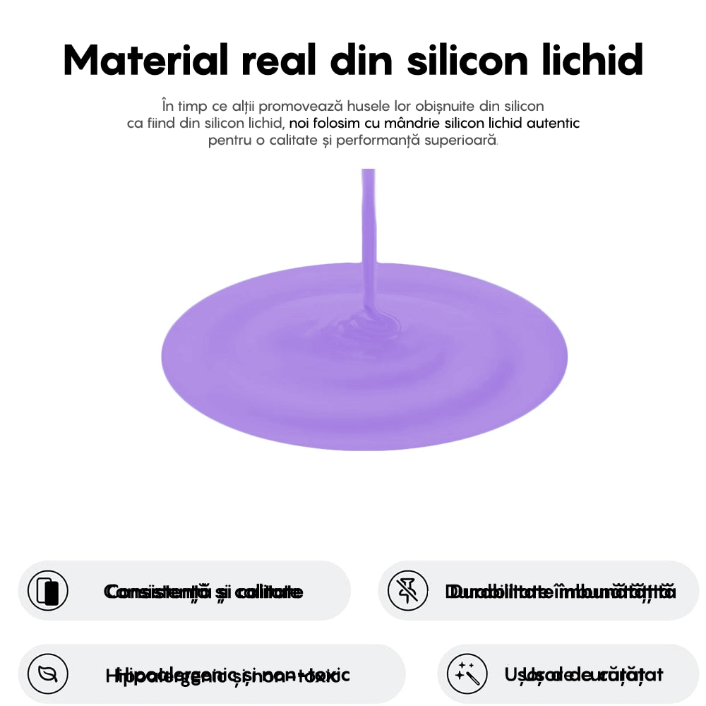 Husa CASEY STUDIOS™ compatibila cu iPhone 16, Soft Silicone Premium, Microfibra in Interior, Light Lilac, de Protectie, Ultra Slim, pentru Incarcare Wireless, Margini Ridicate de Protectia Ecranului si a Camerelor