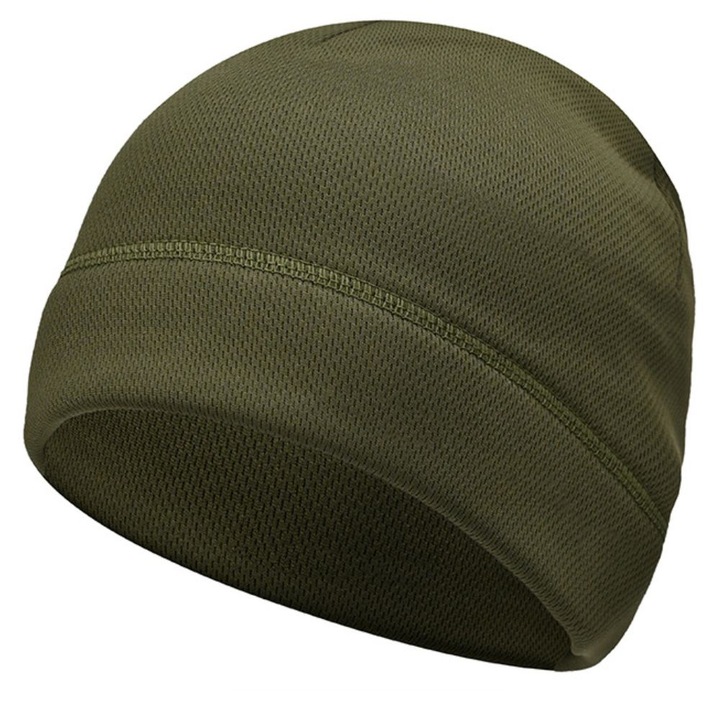 Caciula de Iarna, Verde Militar, Protectie Anti-Vant pe Exterior si Polar pe Interior, Marime Universala Semielastica, HIPOLAR