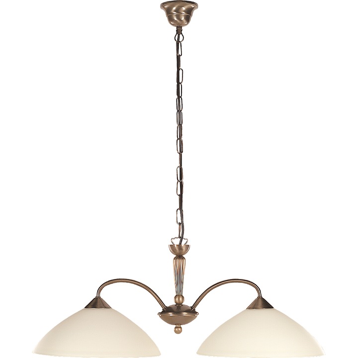 Полилей Rabalux Regina, E27, 2x60W, Бронз/Крем