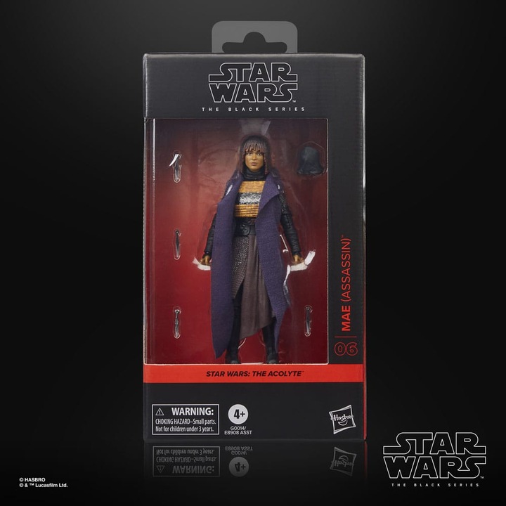Figurina Star Wars, Hasbro, Black Series Mae (Assassin), 15cm, cu accesorii