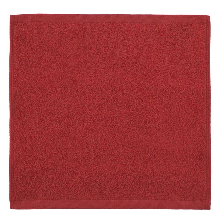 Кърпа за ръце, Коледен десен, 100% памук, червен цвят, размер 30x30 см, тегло 380 GSM