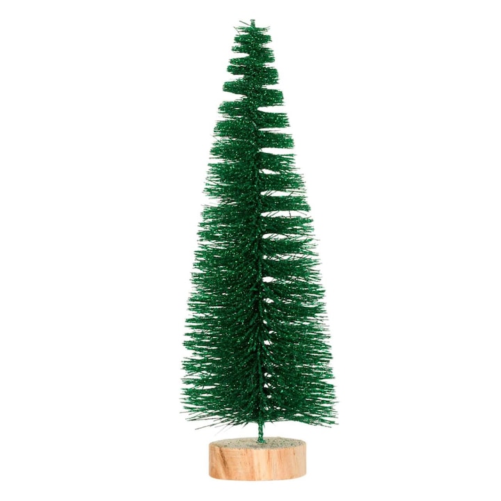 Декоративна коледна елха Green Glitter 24см