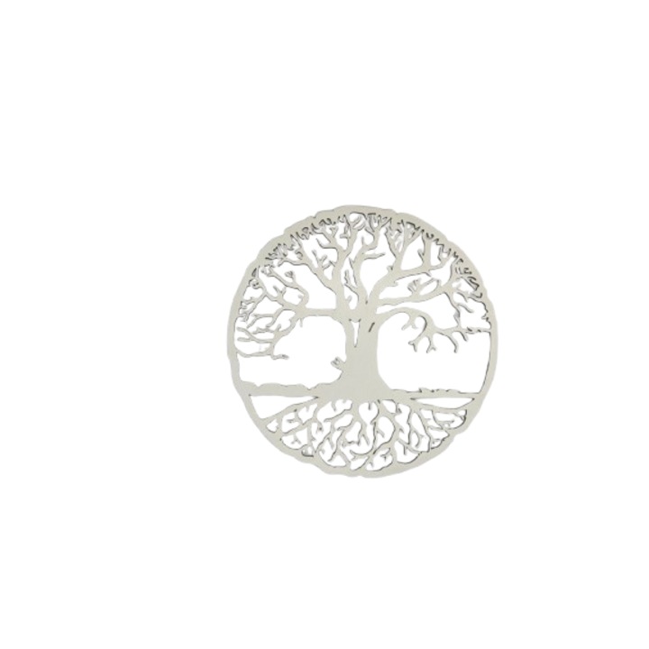 Decoratiune copacul vietii 200x200 mm, alb