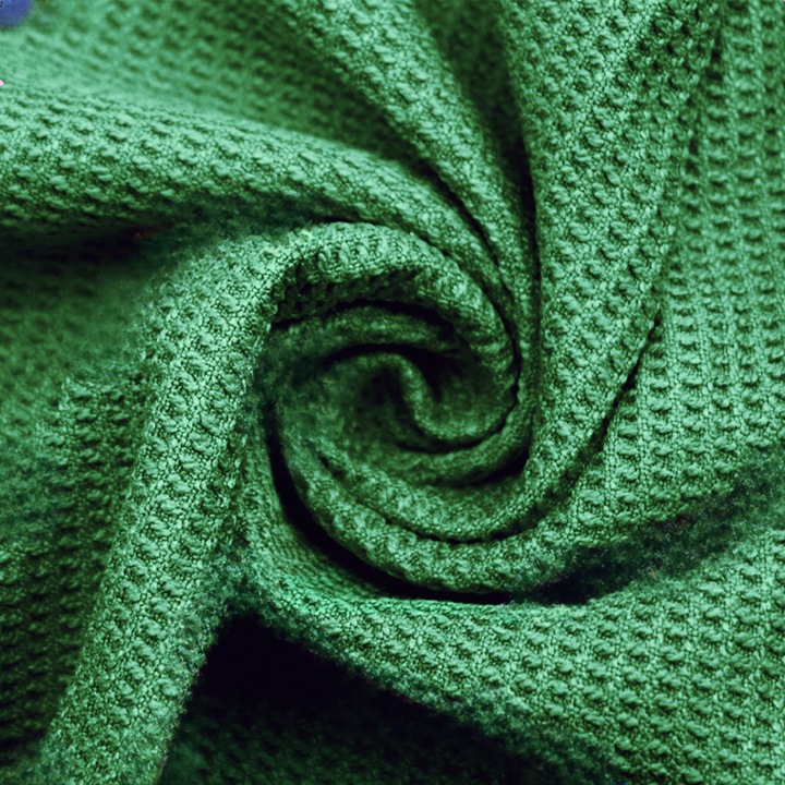 Laveta microfibra premium cu textura gofrata pentru geamuri si bucatarie MS-004, Verde 2buc/pachet Atomic Clean