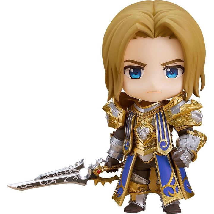 Figurina Good Smile Nendoroid - Anduin Wrynn, 10cm, cu stand si accesorii interschimbabile