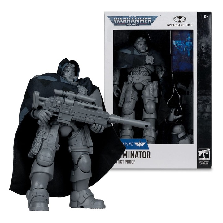 Колекционерска фигурка McFarlane toys Warhammer 40k, Space Marine Eliminator, 18см, с аксесоари, многоцветна