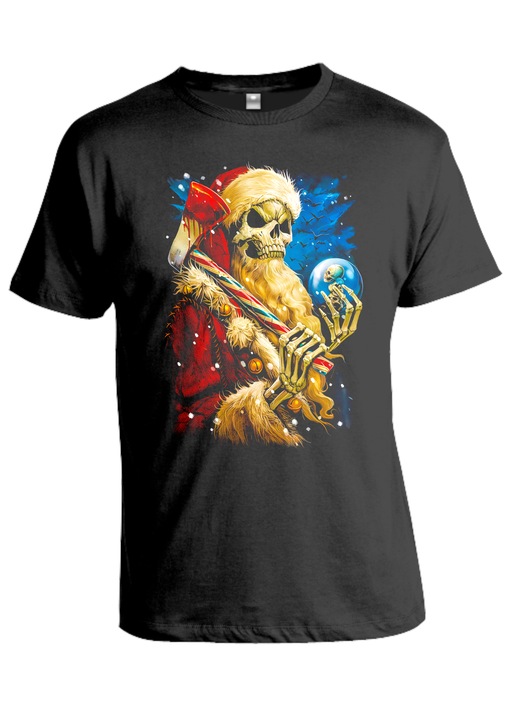 Mikulás póló, Skull MB2901, Fekete