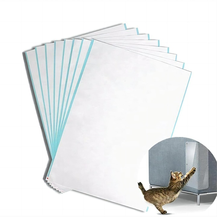 Протектор за мебели, Bedee, комплект от 8 части, прозрачен, 17x12 инча