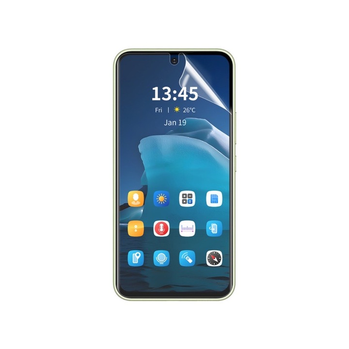 Силиконово фолио за екран за Nokia C3, регенерируем силиконов хидрогел, гъвкав хидрокристал, пълна защита, пълно лепило, лесен монтаж, пълен комплект за монтаж