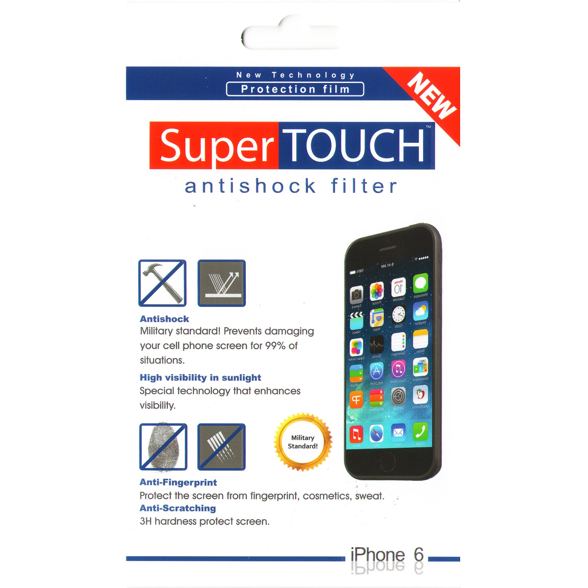 Folie de protectie Super Touch Antishock pentru iPhone 6