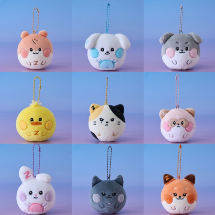 Zeroni - Fluffy Face Keyring (Gyunini Version) (Diverse)