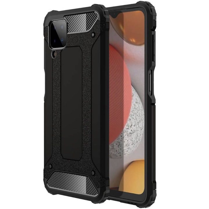 Калъф, съвместим с Samsung Galaxy A12 Tech-Protect Armor Black