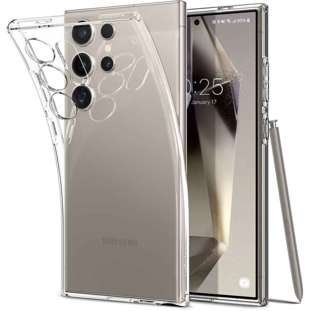 Husa pentru Samsung Galaxy S24 Ultra - Spigen Liquid Crystal - Clear