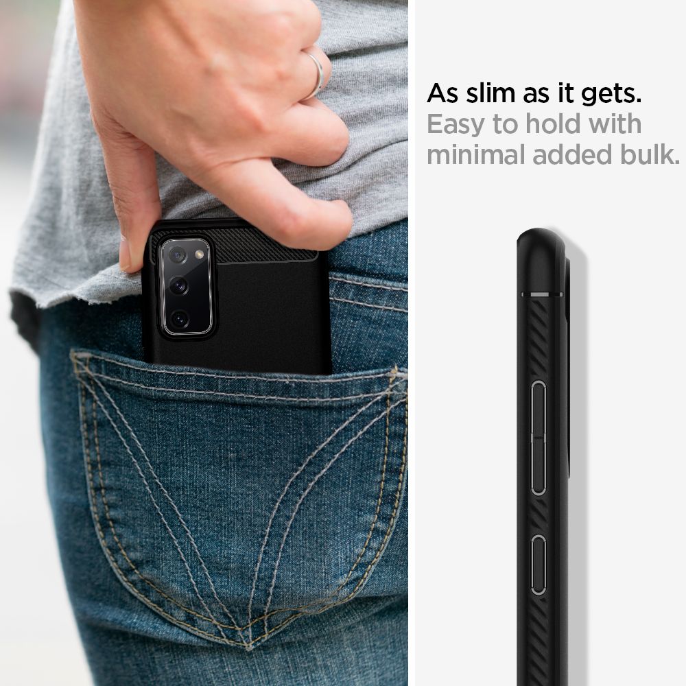 Carcasa Spigen Rugged Armor compatibila cu Samsung Galaxy S20 FE Matte Black