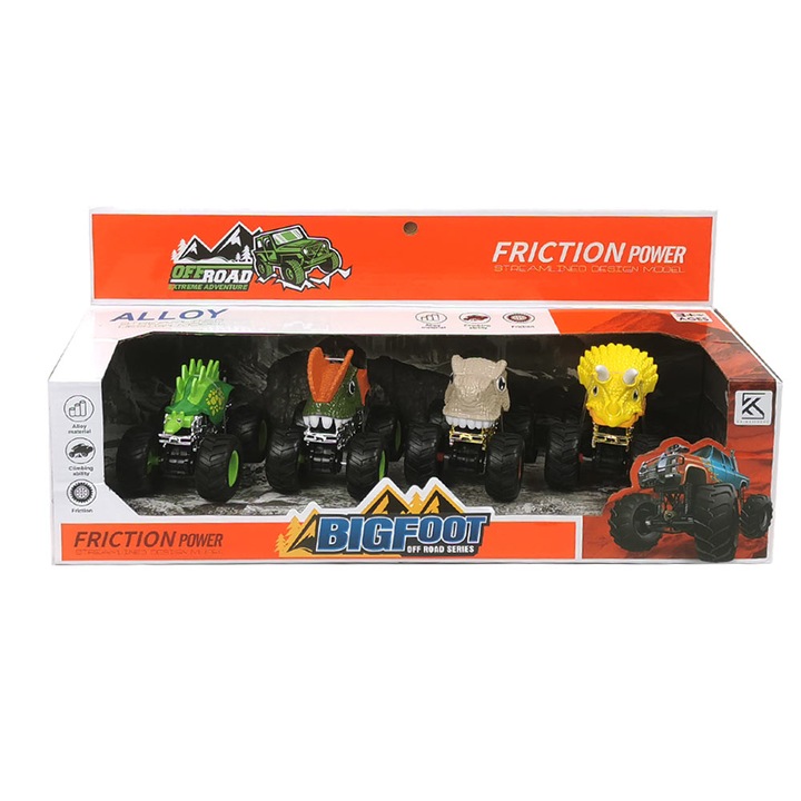 Set 4 Masinute, Multicolor