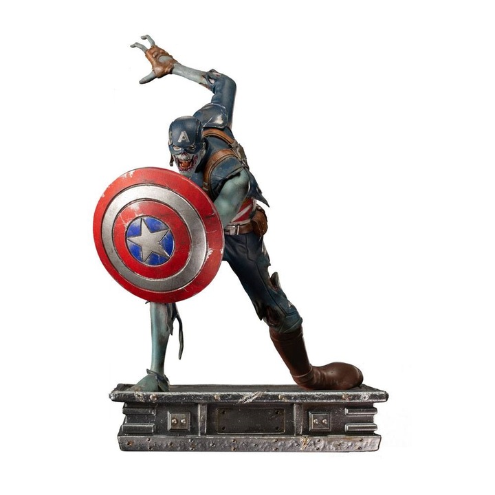 Figurina Zombie Captain America - What If...?, Iron Studios, Art Scale, 1/10