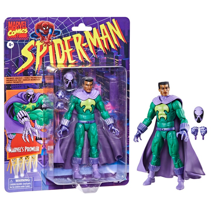 Figurina Marvel's Prowler, Hasbro, Spider-Man Marvel Legends Retro Collection