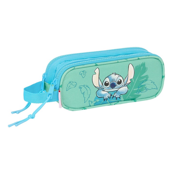 Disney Stitch Aloha молив, Safta, 21x6x8 см, син/светло зелен