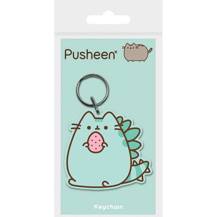 Ключодържател, Pusheen, Каучук, Зелена мента