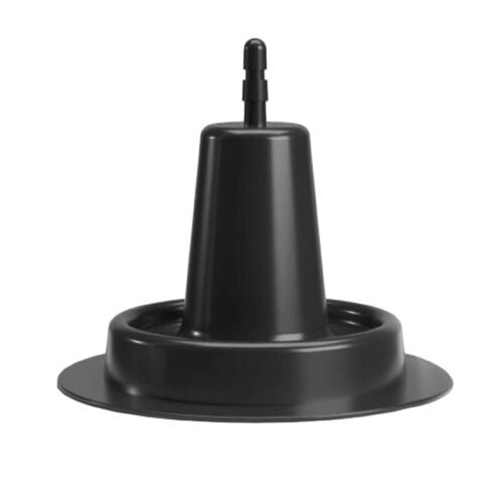 Поставка за секс играчки Hung System, Easy Squat, С включена играчка, Черен цвят, 27,5 см