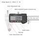 Féknyereg Vernier digitális elektronikus kijelző mérőműszer rozsdamentes acél vonalzó 0-150 mm