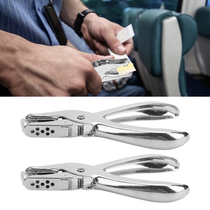 Jormftte kézi lyukasztó, 6mm, egylyukas, #45 acél, ezüst