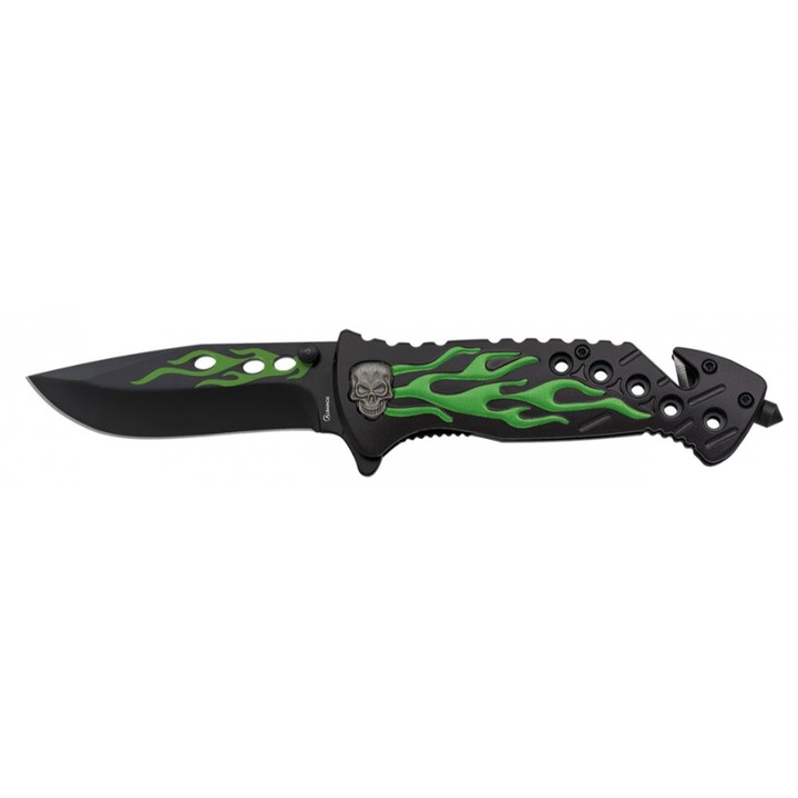 Briceag Albainox, lama 8.5cm, verde/negru