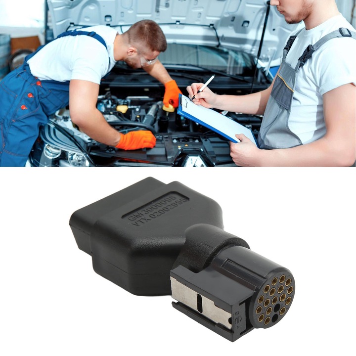 Jormftte 16-пинов OBD2 диагностичен адаптер за Tech 2 скенер, ABS материал, лесен монтаж