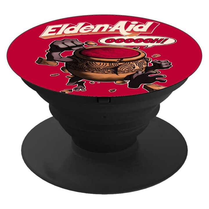 Suport telefon mobil Elden Ring, negru, set cu baza de montare auto, dimensiuni 4cm