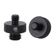 Adaptor filet 1/4 inch la 3/8 inch, Mmgoqqt, aluminiu, pentru trepied, camera, negru
