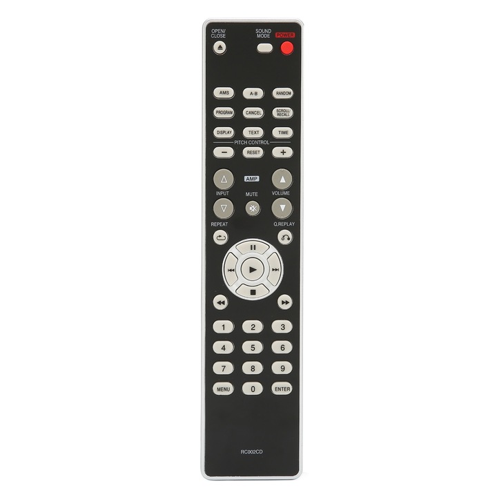 Telecomanda CD player, RC002CD, material ABS, 2 baterii AAA, potrivit pentru Marantz CD5004 CD5003 CD6002 CD6005 CD6006