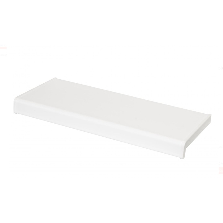 Pervaz din plastic 35 x 170 x 2 cm alb, cu capac, stabil UV pentru uz exterior si interior