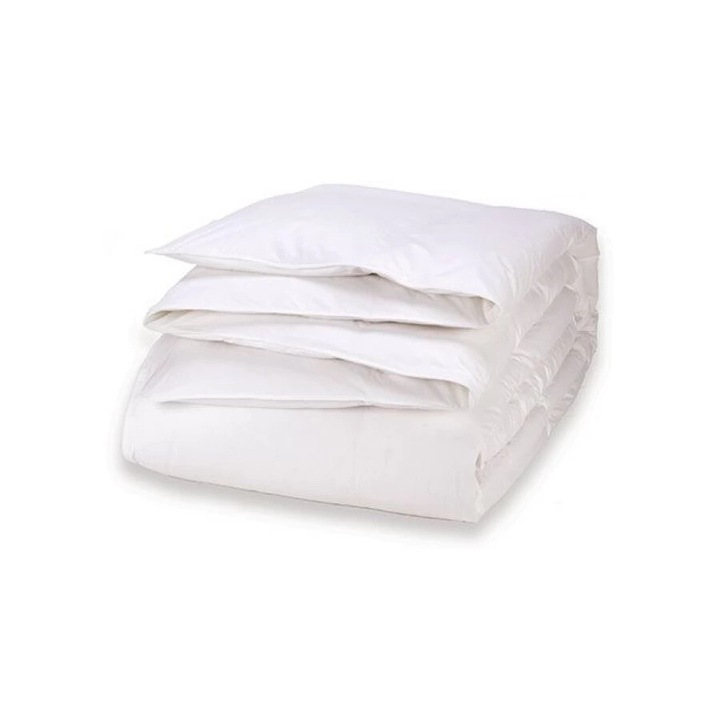 Лятна Завивка, Poohy, Premium Light, 155x215 см, 90% патешки пух, FP 700, 100% памук, Хипоалергичен, Бяло, 80 г/м2